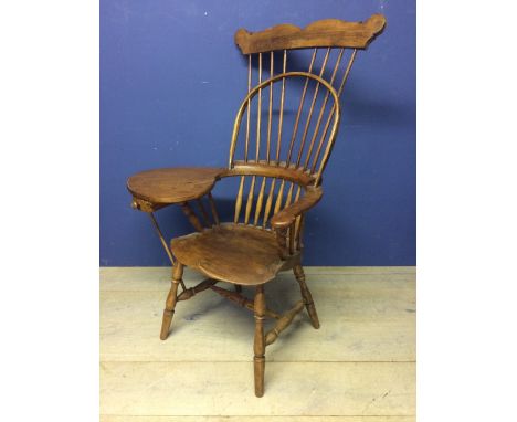 Windsor high comb back writers chair 