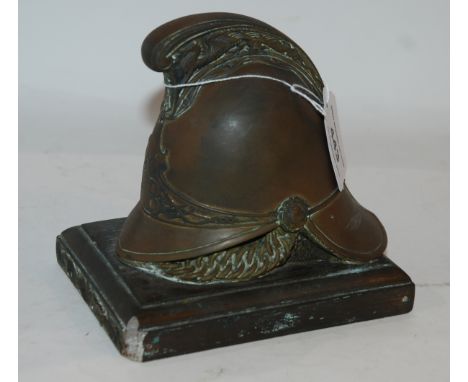 A Phoenix World reproduction fireman helmet, 14 x 14cm Condition Report: Available upon request