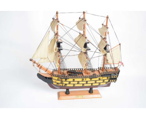 Contemporary model of HMS Victory, 44cm high