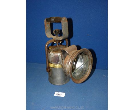 A Premier Lamp and Engineering Co. Ltd. Leeds, hand lamp with owl logo, reg. no. 686127.