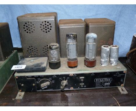 A Dynatron Stereophonic Amplifier, model no. LF 20 serial no. 5170, 13 1/2'' x 10'' x 8 5/8'' high.
