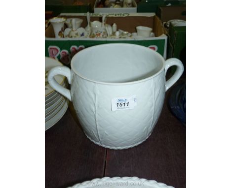 A Royal Worcester 'Gourmet oven' two handled pot, (missing lid)