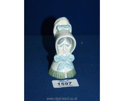 A Royal Worcester 'old woman' candle snuffer, 3 1/2"