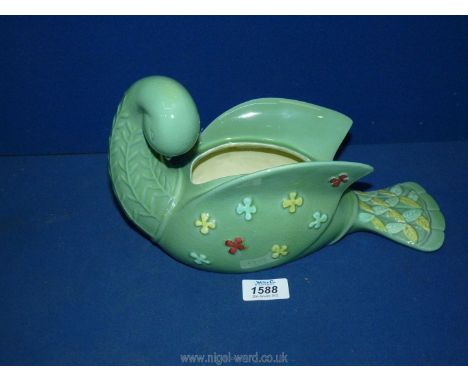 A large Beswick vase/planter, bird shape.