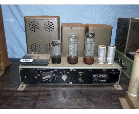 A Dynatron Stereophonic Amplifier, model no. LF 20 serial no. 5029, 13 1/2'' x 10'' x 8 5/8'' high.