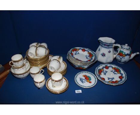 A quantity of china including Fenton breakfast ware in Greek Key pattern, Losolware 'Ormonde' pattern jug and Losolware 'Chan