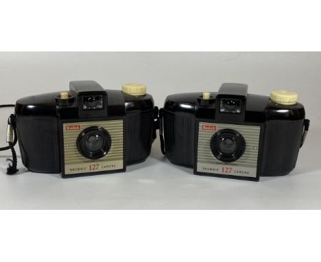 TWO VINTAGE KODAK BROWNIE 127 CAMERAS 