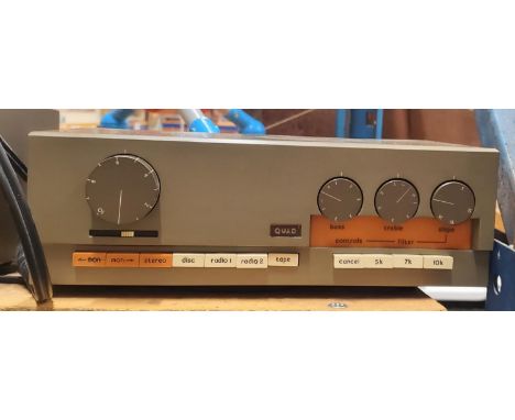 A QUAD 33 RADIO SYSTEM AND A QUAD 405 SPEAKER 