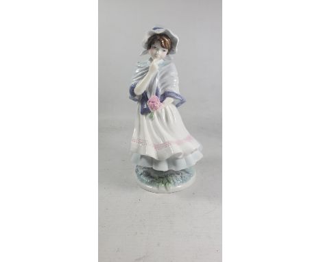 A BOXED ROYAL WORCESTER LIMITED EDITION FIGURE 'A POSY FOR MOTHER' 