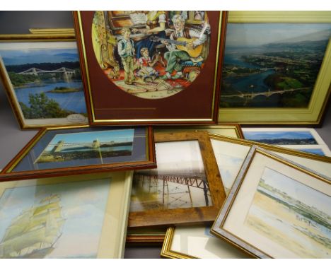 J E WILLIAMS &amp; OTHERS watercolours, pictures and prints, a quantity