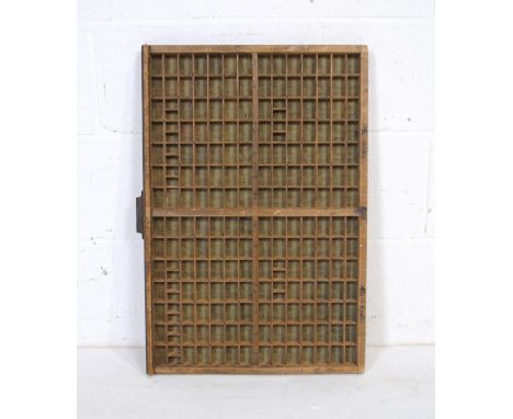 A vintage wooden printers tray - 65cm x 44cm
