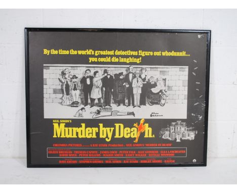 A vintage framed film poster of Neil Simon's 'Murder By Death' - 105cm x 80cm