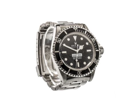 VERY RARE: GENTLEMAN'S ROLEX OYSTER PERPETUAL SUBMARINER COMEX 5514 STAINLESS STEEL AUTOMATIC WRIST WATCH, 1974 from serial n