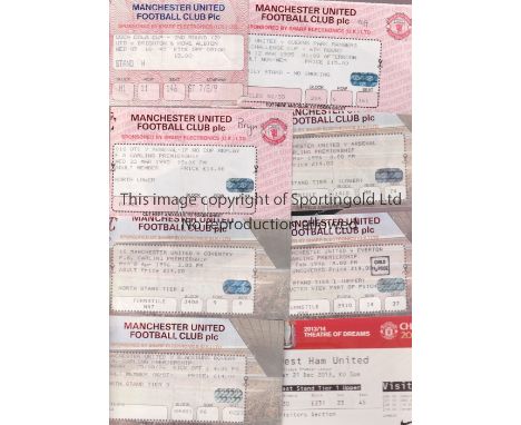 MANCHESTER UNITED        Eleven home tickets for the matches v Brighton and Hove Albion 7/10/1992, Coventry 28/12/1992, 8/4/1