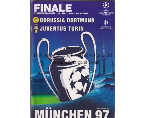 BORUSSIA DORTMUND V JUVENTUS TURIN 1997         Programme for the UEFA Champions League Final tie at Olympiastadion 28/5/1997