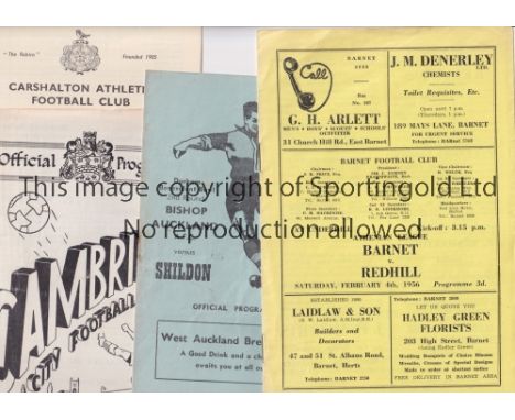 NON LEAGUE FOOTBALL PROGRAMMES          Approx 80 Non-League programmes including Finchley v Cambridge Town 23/9/1950, Dulwic