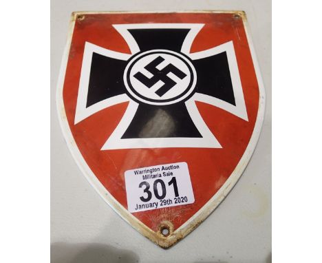 German WWII type enamel sign