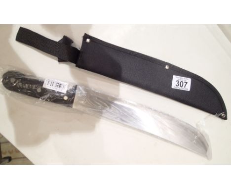 Modern machete with sheath