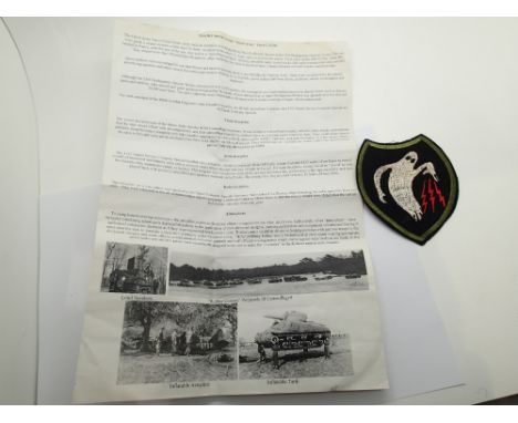 American Ghost Division patch for Pattons Phantom Army