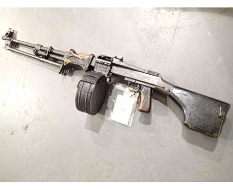 RPD light machine gun with 100 round magazine with EU deactivation certificate  CONDITION REPORT: Date of deactivation certif