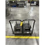 Qty. 2 Metal Moving Carts, Rigging & Loading Fee - $100