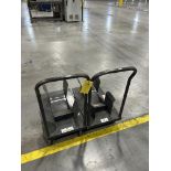 Qty. 2 Metal Moving Carts, Rigging & Loading Fee - $100