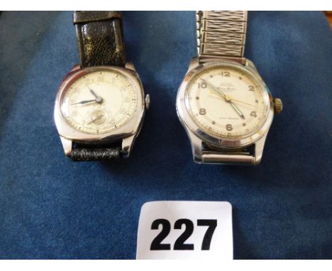 TWO VINTAGE GENTS CYMA MANUAL WIND WRISTWATCHES 