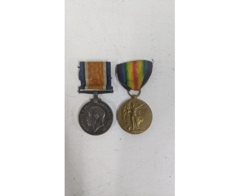 Two WW1 war medals both inscribed with G-20984 Pte. FA Cook R W Kent RLocation:If there is no condition report, please advise