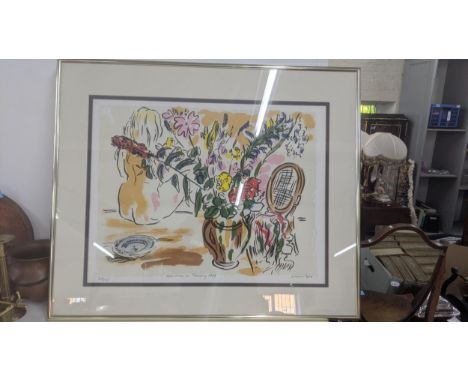 Edward Piper (1938-1990) a framed and glazed limited edition colour print titled Afternoon in Tuscany, dated 1989, signed and