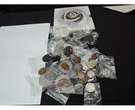 A collection of GB &amp; World Coins including 1780 SF Austria Theresia, 1894 South Africa Half Crown, 1805 George III Irish 