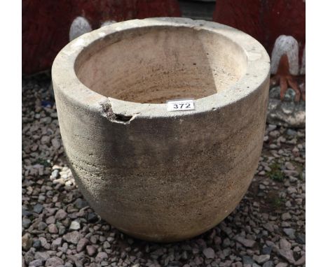 Stone circular planter