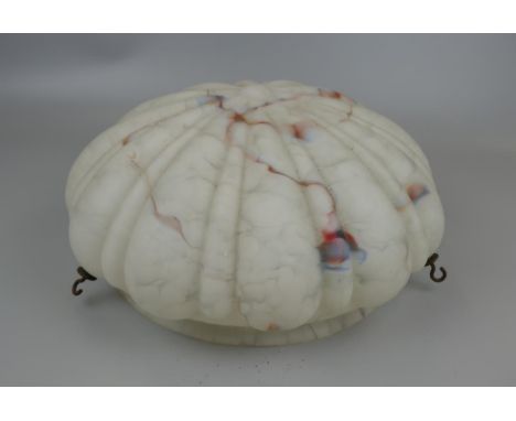 Art Deco glass light shade A/F