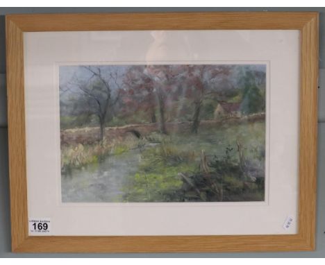 Elizabeth R Hill - Rural scene - Pastel