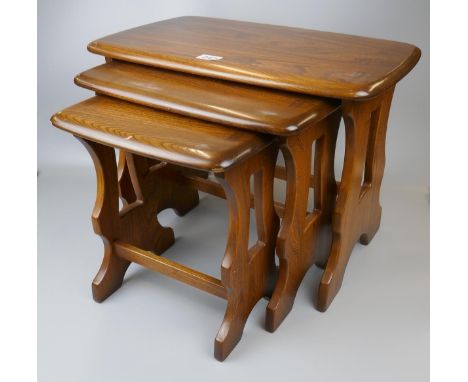 Ercol Golden Dawn nest of 3 tables