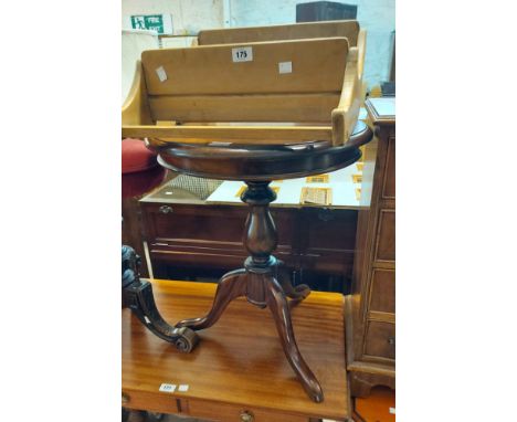 A small light elm wall mounted two shelf plate rack - sold with a pedestal wine table