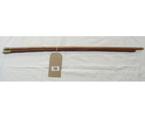 Two vintage swagger sticks for the Australian Commonwealth Military Forces and the Devonshire Regiment