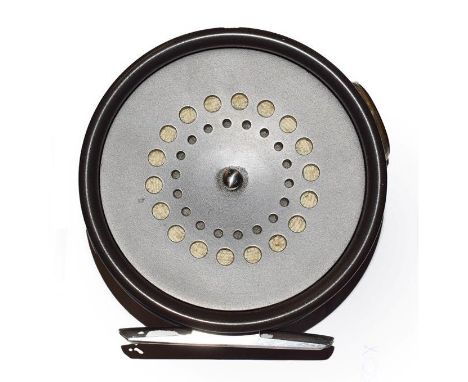 A Hardy Prefect 3 3/8'' RHW Trout Fly Reel with ceramic line guard.