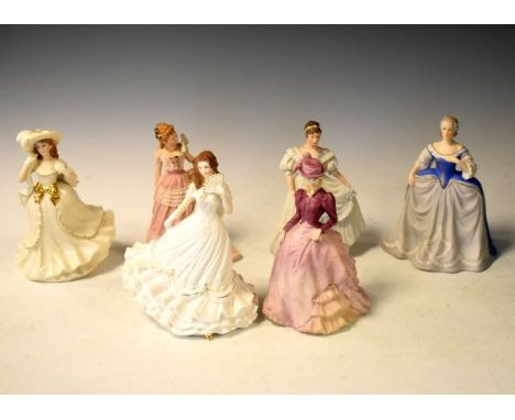 Royal Worcester special occasion figure - 'Golden Moments', Wedgwood 'Enchanted Evening' figure, Coalport Age of Elegance - '