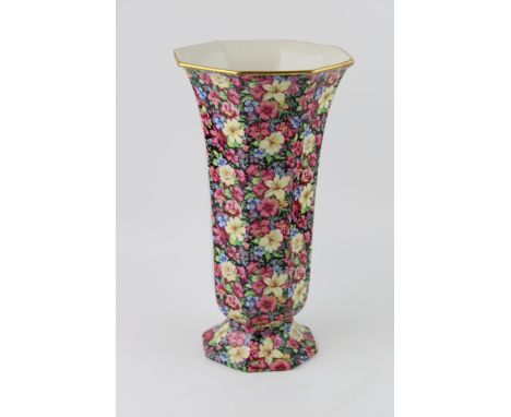 Royal Winton Grimwades 'The Florence Vase' limited edition 124 of 2,000 with certificiate. Height 30.5cm.  Of first quality w