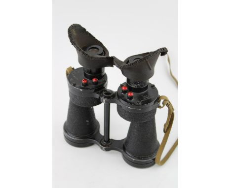 A Pair of WW2 military binoculars X5 Bino Prism MkIV with serial no 6E/383 with Broad arrow  the binoculars are in very good 