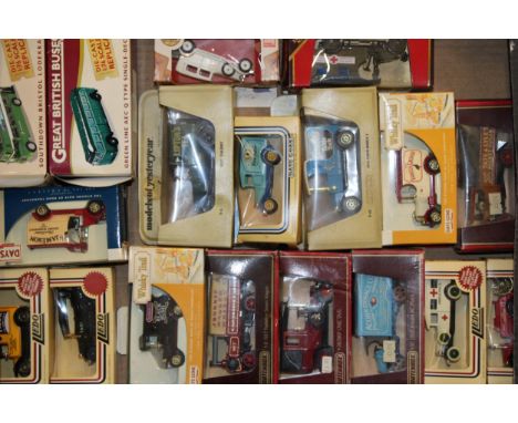 A collection of boxed vintage die cast models to include Matchbox 'Models of Yesteryear', Lledo Days Gone 'Trackside', Great 