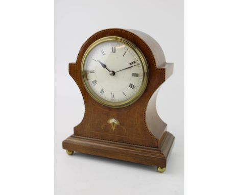 Edwardian Art Nouveau style mahogany mantel clock with French movement  excellent overall condition but does not currently ru