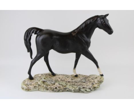Beswick Connoisseur Figure No.2671 'Moonlight' Black Matt on Ceramic Plinth. Height 29cm.  Of first quality with no obvious s