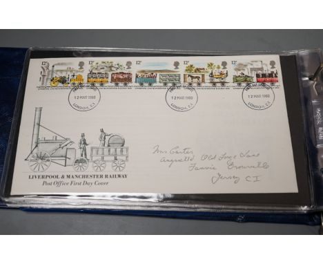 Four albums of Royal Mail and Channel Islands post First Day covers