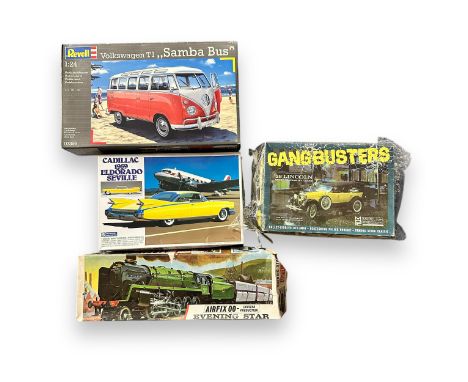 1/24th to 1/76th scale unmade and unpainted plastic model kits, generally excellent in good plus boxes, with Gunze Sangyo 195