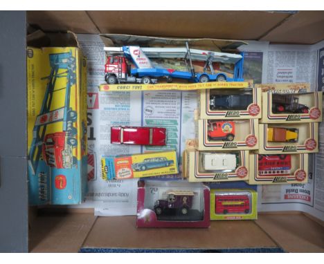 1970s onwards collection, with Corgi Ford H series tilt cab Car Transporter (with inner plinth and without box end flaps) No.
