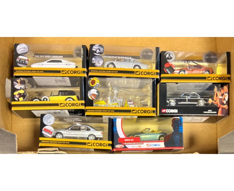 Corgi James Bond 1/36th scale collection, generally excellent in excellent window boxes, with Thunderball Aston Martin DB5 No