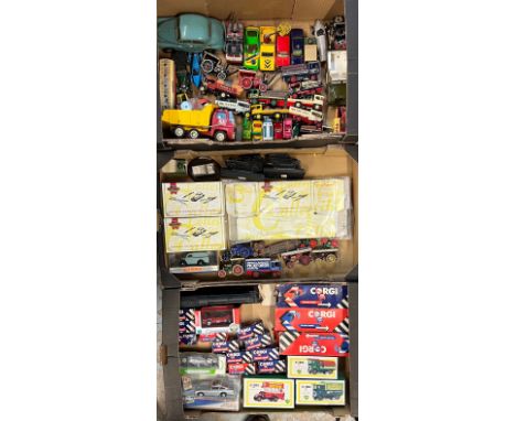 1970s onwards diecast collection, generally good plus to good fair in good fair better boxes (damp odour), with Corgi 1/36 Ja
