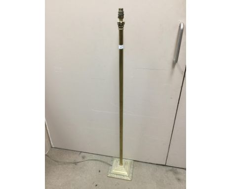 BRASS STANDARD LAMP, along with another lamp (2)