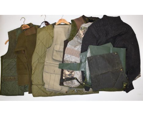 Ten pieces of sporting/ shooting related clothing including Game Hunter jackets, mostly M/L